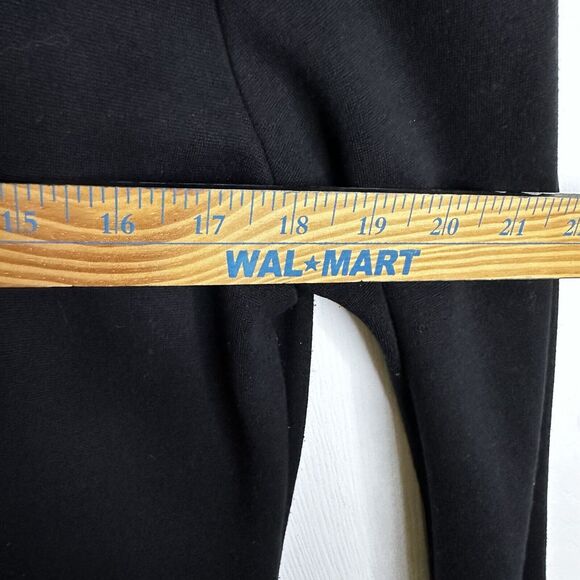 Chico's Black Tunic 2 High Low Long Black Tunic Gold Hardware Large - Picture 8 of 11